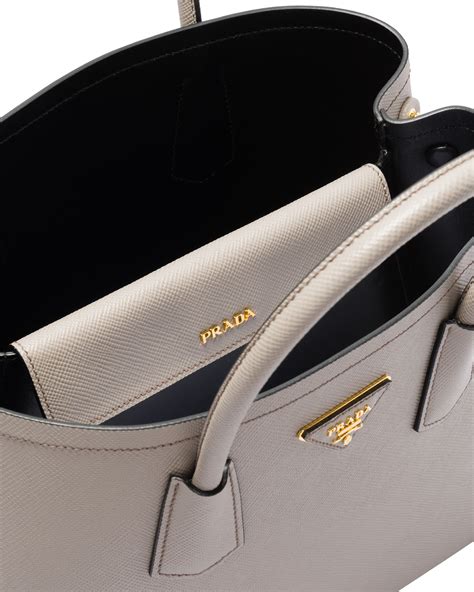 prada double zip tote replica|prada double bag large.